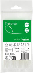 Schneider Electric THORSMAN Kábelkötegelő, 120x2.5mm, színtelen (100 db) (IMT46403) (IMT46403)