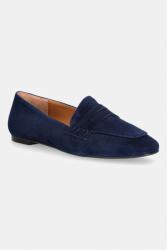 Billi Bi női velúr mokaszin Blue suede - sötétkék Női 40
