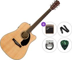 Fender CD-60SCE Standard SET Natural Chitară electro-acustică Dreadnought