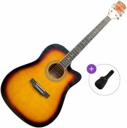 Pasadena SG028CE Basic SET Vintage Sunburst Chitară electro-acustică Dreadnought