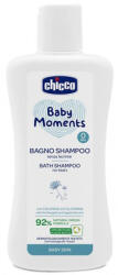 Chicco Baby Moments sampon hajra és testre 92 % természetes összetevőkkel 200 ml
