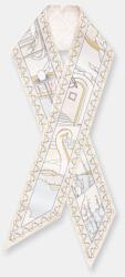 Tory Burch kendő selyem Ribbon - bézs Univerzális méret