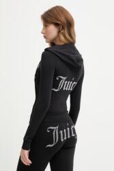 Juicy Couture cipzáras melegítőfelső női pamuttal OOLA HOODIE - fekete L