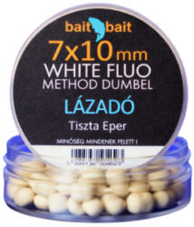 BaitBait Method dumbel Wafter, 7x10 mm, Lázadó (tiszta eper), fehér, 20 g (BBMDW-LA710)