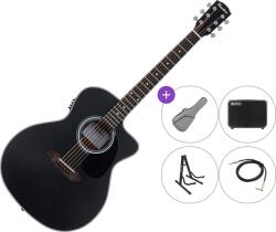 Pasadena PGC-100E Premium SET Black Chitară electro-acustică Jumbo