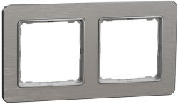 Schneider Electric SEDNA ELEMENTS Kettes keret, univerzális, szálcsiszolt alumínium (SDD370802U) (SDD370802U)