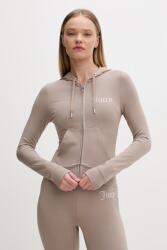Juicy Couture cipzáras melegítőfelső női pamuttal OOLA HOODIE - barna S