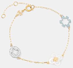 Tory Burch női aranyozott kristály karkötő ForgetMe - arany Univerzális méret