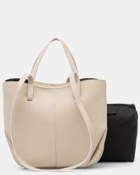 ANSWEAR shopper női bőr - bézs Univerzális méret - answear - 41 990 Ft
