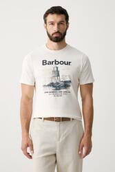 Barbour férfi pamut póló Harbourside - bézs L