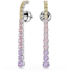 Swarovski női fülbevaló köbös cirkónium MATRIX - rózsaszín Univerzális méret