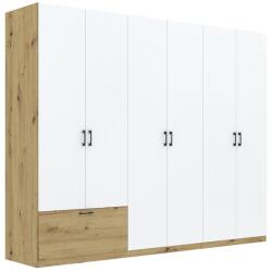 Rauman Campos szekrény 270, artisan tölgy / fehér