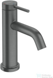 Hansgrohe TECTURIS S 80 Ecosmart+ hidegindításos mosdó csaptelep leeresztő nélkül, szálcsiszolt fekete króm 73301340 (73301340)