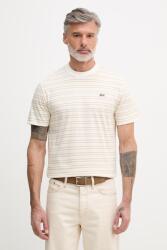 Lacoste t-shirt férfi pamut - bézs M