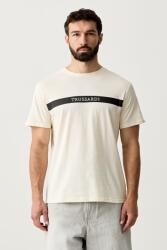 Trussardi férfi pamut póló - bézs L - answear - 16 990 Ft
