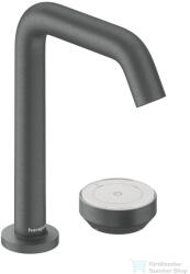 Hansgrohe Tecturis S 150 Coolstart Ecosmart+ mosdó csaptelep nem zárható leeresztővel, szálcsiszolt fekete króm 73353340 (73353340)