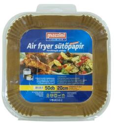 Mazzini Sütőpapír, szilikonos, Air Fryer készülékhez, szögletes, 20 cm, 50 db, MAZZINI "Premium (KHK1007) - iroda24