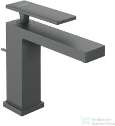 Hansgrohe Tecturis E 110 Ecosmart+ mosdó csaptelep automata leeresztővel, szálcsiszolt fekete króm 73010340 (73010340)