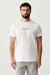 Trussardi férfi pamut póló - bézs L - answear - 16 090 Ft
