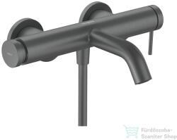Hansgrohe Tecturis S kádtöltő csaptelep zuhanyszett nélkül, szálcsiszolt fekete króm 73422340 (73422340)
