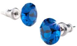 Art Crystella Fülbevaló, "Capri" kék SWAROVSKI® kristállyal, 7 mm, ART CRYSTELLA® (RSWF071) - iroda24