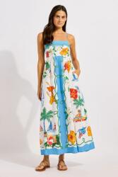Seafolly nyári lenvászon Maxi - kék S