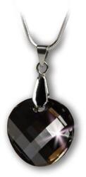 Art Crystella Nyaklánc, kerek formájú, Black Diamond SWAROVSKI® medállal, 18mm ART CRYSTELLA® (RSWL031) - iroda24