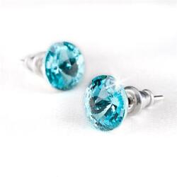 Art Crystella Fülbevaló, light türkíz SWAROVSKI® kristállyal, csúcsos, 8mm, ART CRYSTELLA® (RSWF059) - iroda24