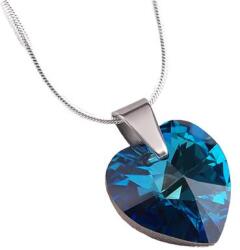 Art Crystella Nyaklánc, szív formájú, bahama kék SWAROVSKI® kristállyal, 18mm ART CRYSTELLA® (RSWL013) - iroda24