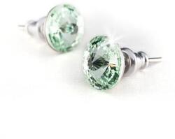 Art Crystella Fülbevaló, almazöld SWAROVSKI® kristállyal, csúcsos, 8mm, ART CRYSTELLA® (RSWF041) - iroda24