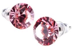 Art Crystella Fülbevaló, rózsaszín SWAROVSKI® kristállyal, 8 mm, ART CRYSTELLA® (RSWF063) - iroda24
