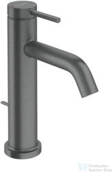 Hansgrohe Tecturis S 110 Ecosmart+ mosdó csaptelep, automata leeresztővel, szálcsiszolt fekete króm 73310340 (73310340)