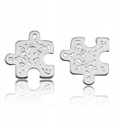 ArtWings Fülbevaló stift puzzle áttört mintás Ezüst 925