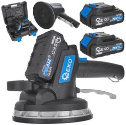 GEKO Ventuza vibratorie pentru plăci ceramice și faianță (încărcător și 2x21V baterii) 63306 (G80673)