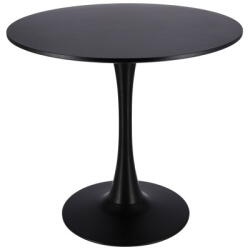 Jumi Masă 80x80 cm, blat rotund, negru 41219 (CM-354197)