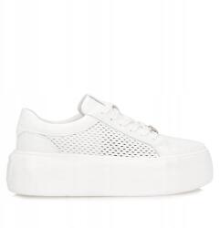 Filippo Női sportcipő Filippo DP7520/26 Wh fehér fűzött platform (DP7520/26 WH)