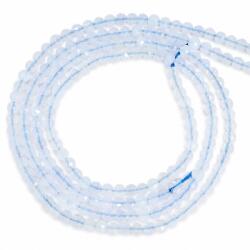  Calcedonie Albastra Rotunda Fatetata 3x3 mm Margele pentru Bijuterii