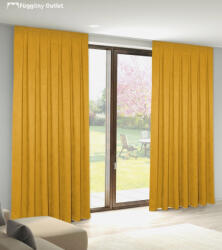 fuggonyoutlet Sötétítő, Ada, Mustár sárga , 140x180 cm, 2db-os csomag