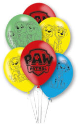 Amscan Mancs Őrjárat Color Paws léggömb, lufi 6 db-os 11 inch (27, 5 cm) DPA9914242 (DPA9914242)