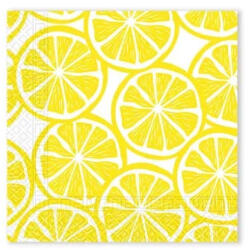 Procos Citrom Slices szalvéta 20 db-os, 33x33 cm FSC PNN96423 (PNN96423)