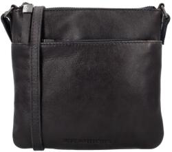 Hide & Stitches Sötétkék szögletes crossbody táska valódi bőrből „Milano (K22566-navy-HU)