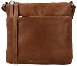 Hide & Stitches Barna szögletes crossbody táska valódi bőrből „Milano (K22566-brown-HU)