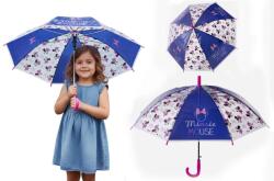  DISNEY Minnie egér gyerek félautomata átlátszó esernyő 74 cm