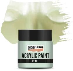 Pentart gyöngyház akrilfesték, 50 ml - zöld