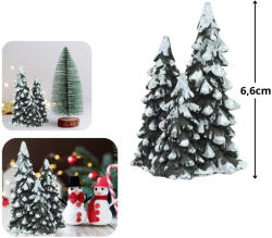  Mini fenyőfák 1db 6, 6cm - karácsonyi dekorációhoz és koszorúhoz