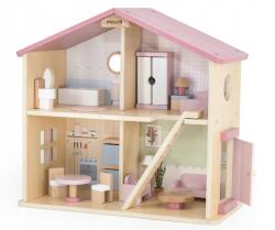 Viga Toys 44256 PolarB Kétszintes babaház bútorokkal (44256)