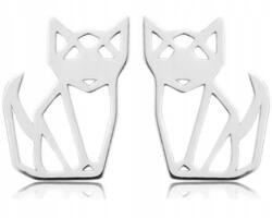 ArtWings Fülbevaló stift Csillag Macska Origami ezüst 925
