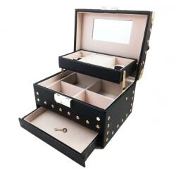 WatchBox Caseta de bijuterii - Black and Gold / Red and Gold - A232 (A232)