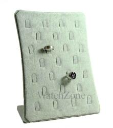 WatchBox Suport expunere inele 25 spatii din catifea gri (WZ1678)