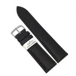 Morellato Curea pentru Ceas Morellato Levy Vitello Piuma - Culoare Neagra, textura Mata - 20mm 22mm (WZA01X5045A61019CR)